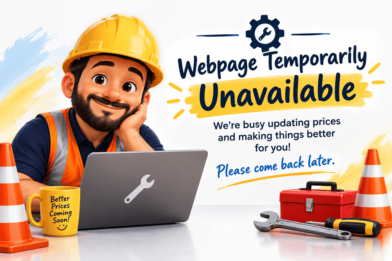 Webpage temporarily unavailable while we update prices